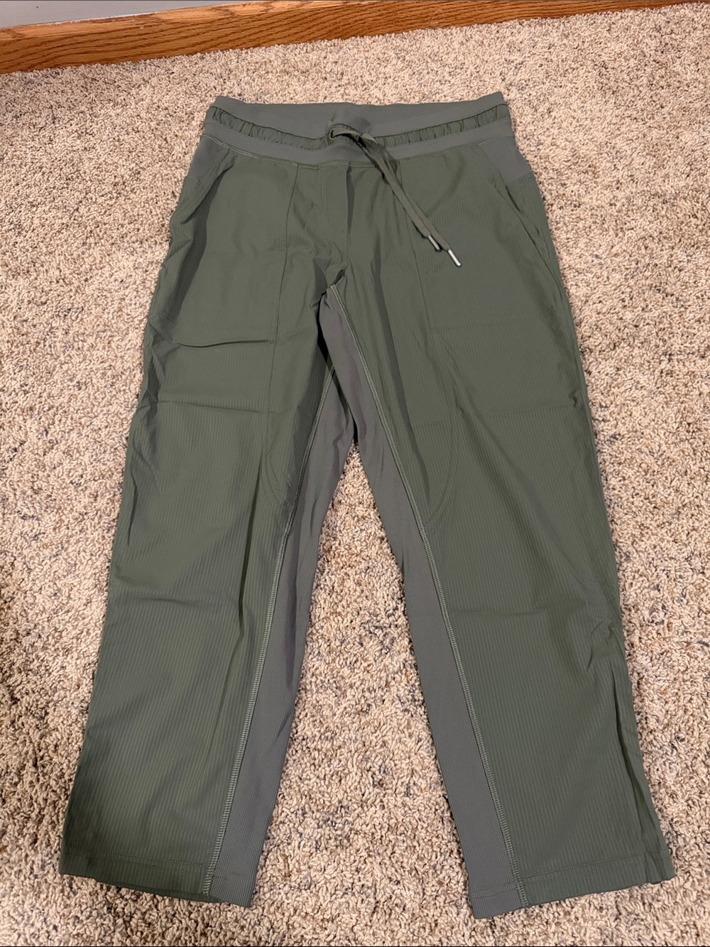 lululemon Olive Green Mid-Rise Dance Studio Capris